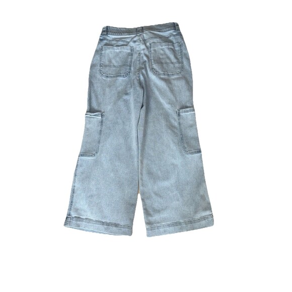 DEMOCRACY Carpenter Style High Waist Wide Leg Jean Ab Technology Stretch Size 12 - Picture 10 of 11